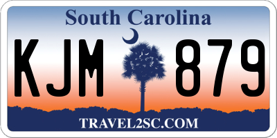 SC license plate KJM879