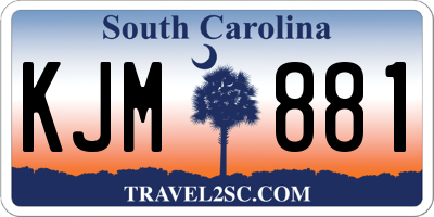 SC license plate KJM881