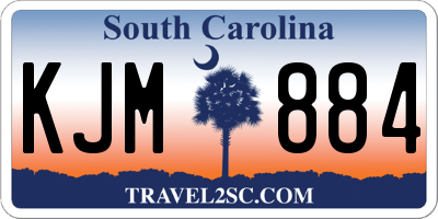 SC license plate KJM884