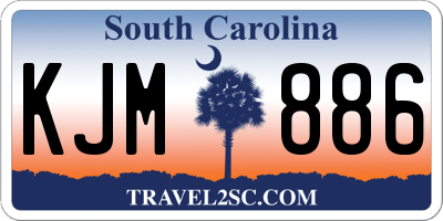 SC license plate KJM886