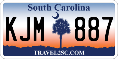 SC license plate KJM887