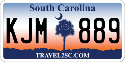SC license plate KJM889