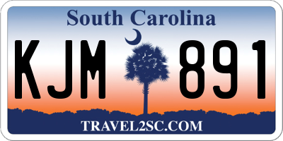 SC license plate KJM891