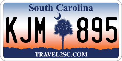 SC license plate KJM895