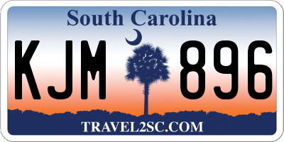 SC license plate KJM896