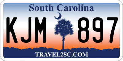 SC license plate KJM897