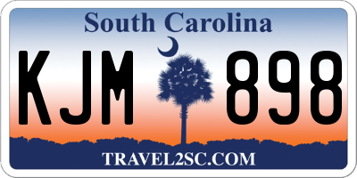 SC license plate KJM898