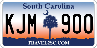 SC license plate KJM900