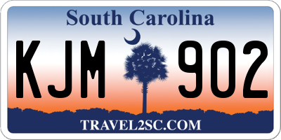 SC license plate KJM902