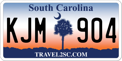 SC license plate KJM904