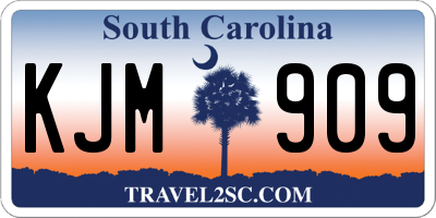 SC license plate KJM909