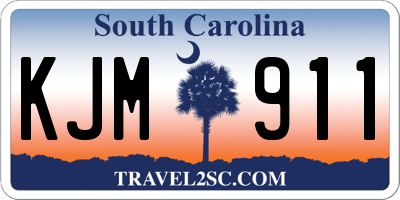 SC license plate KJM911