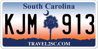 SC license plate KJM913