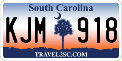 SC license plate KJM918