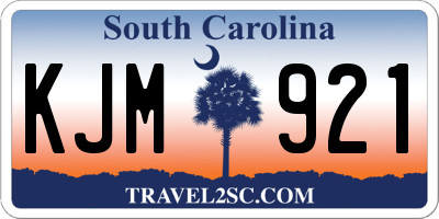 SC license plate KJM921