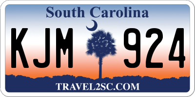 SC license plate KJM924