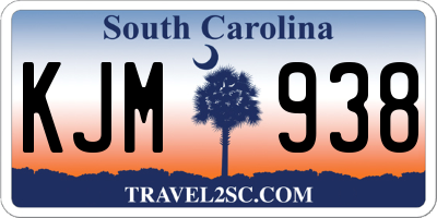 SC license plate KJM938