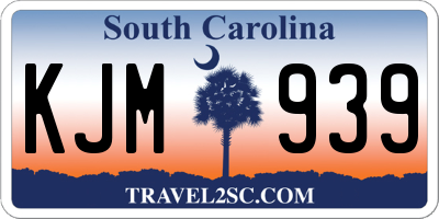 SC license plate KJM939