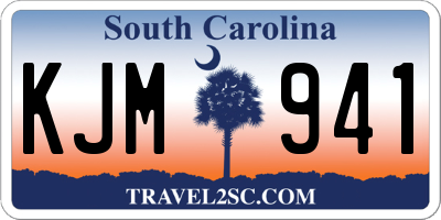 SC license plate KJM941