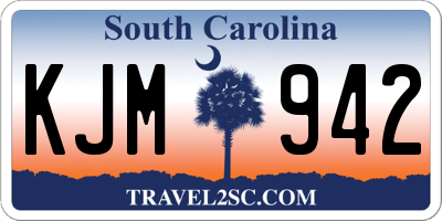 SC license plate KJM942