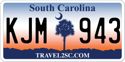 SC license plate KJM943