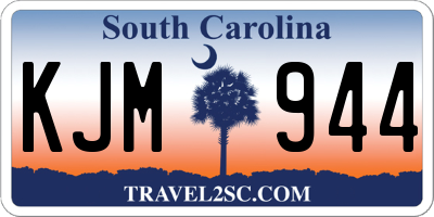 SC license plate KJM944