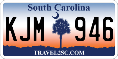 SC license plate KJM946