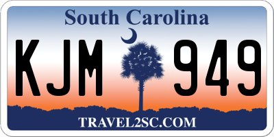 SC license plate KJM949