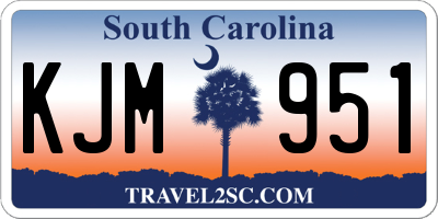 SC license plate KJM951