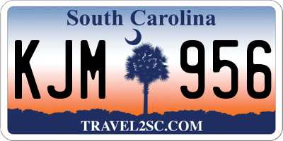 SC license plate KJM956