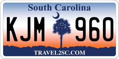 SC license plate KJM960