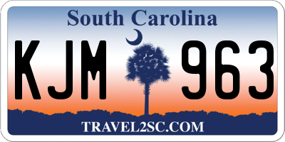 SC license plate KJM963