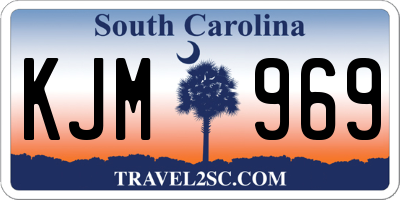 SC license plate KJM969