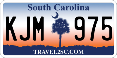 SC license plate KJM975