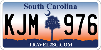 SC license plate KJM976