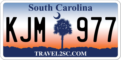 SC license plate KJM977