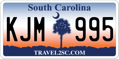 SC license plate KJM995