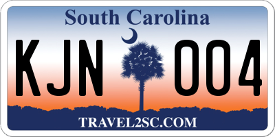 SC license plate KJN004