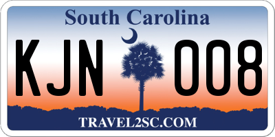 SC license plate KJN008