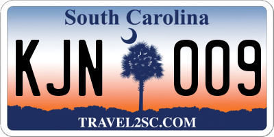 SC license plate KJN009