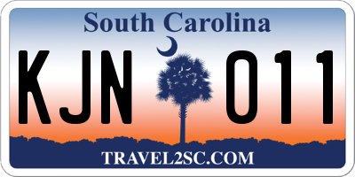 SC license plate KJN011