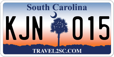SC license plate KJN015