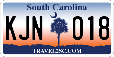 SC license plate KJN018