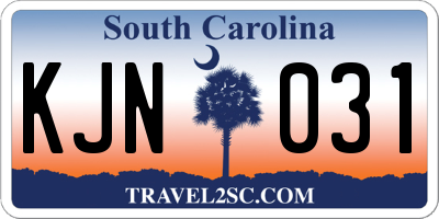 SC license plate KJN031