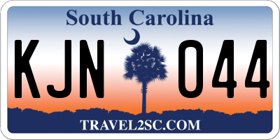 SC license plate KJN044