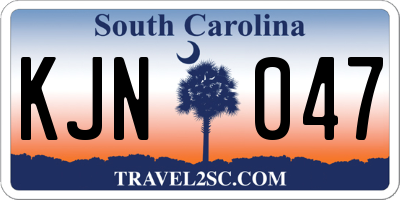 SC license plate KJN047