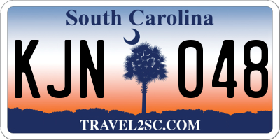 SC license plate KJN048
