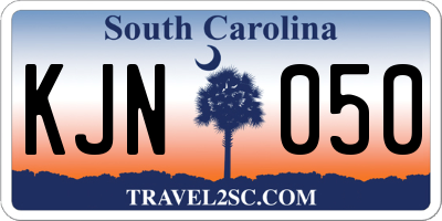 SC license plate KJN050