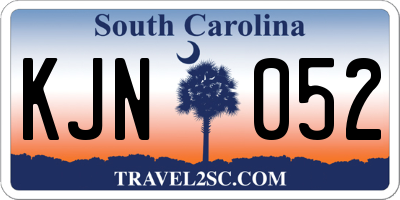SC license plate KJN052