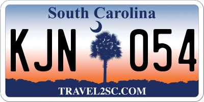 SC license plate KJN054
